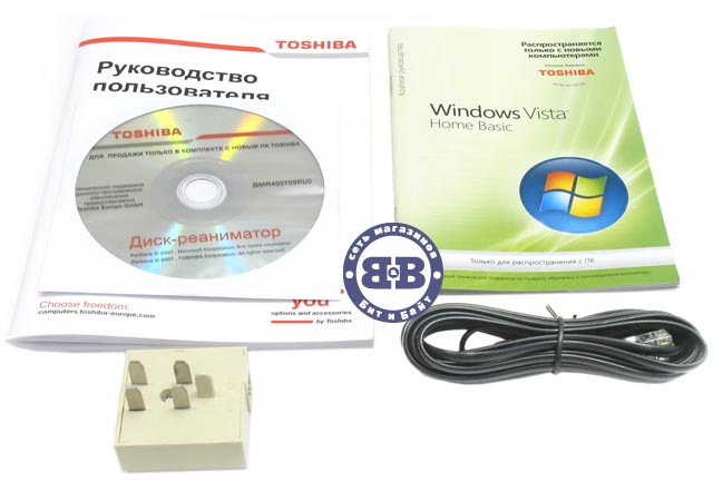 Ноутбук Toshiba Satellite A100-786 T5600 / 1024Mb / 120Gb / DVD±RW / Wi-Fi / BT / 15,4 дюйма / WVistaHP Картинка № 9