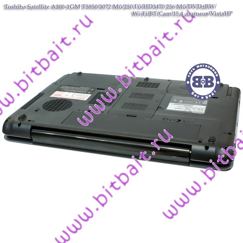 Ноутбук Toshiba Satellite A300-1GM T5850 / 3072Мб / 250Гб / HD3470 256Мб / DVD±RW / Wi-Fi / BT / Cam / 15,4 дюймов / WVistaHP Картинка № 5
