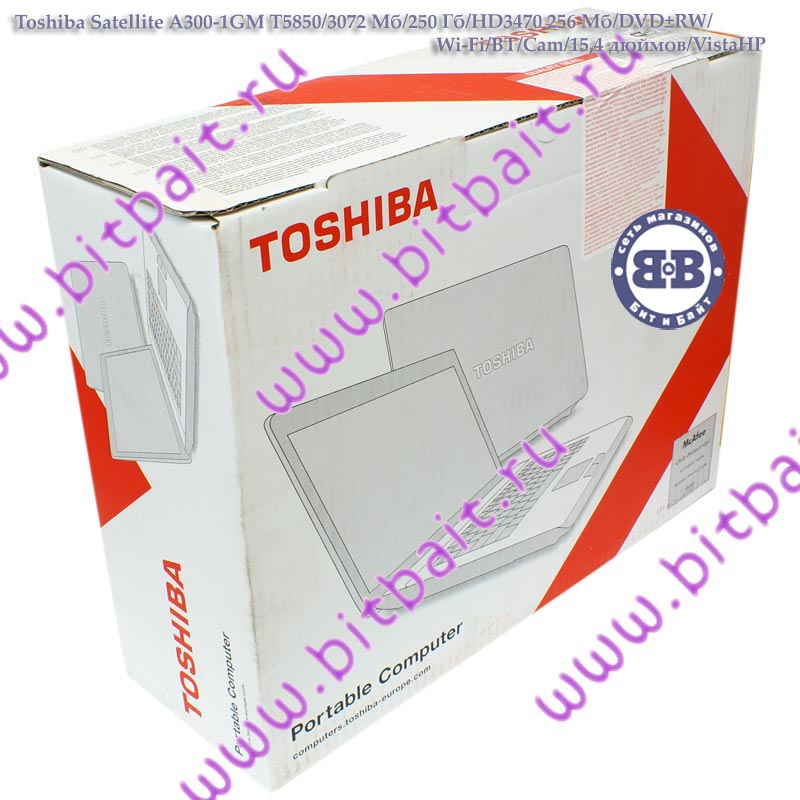 Ноутбук Toshiba Satellite A300-1GM T5850 / 3072Мб / 250Гб / HD3470 256Мб / DVD±RW / Wi-Fi / BT / Cam / 15,4 дюймов / WVistaHP Картинка № 12