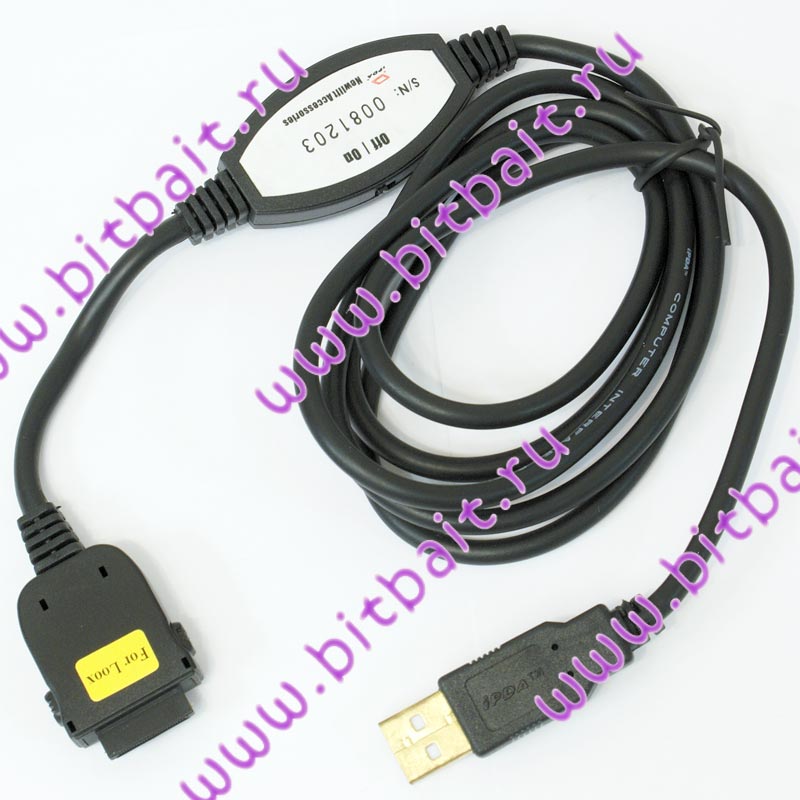 Кабель синхронизации зарядный F-S LOOX 600, 420, 720, 718, n500, n520, n560, c550 USB iPDA с выключателем Картинка № 1