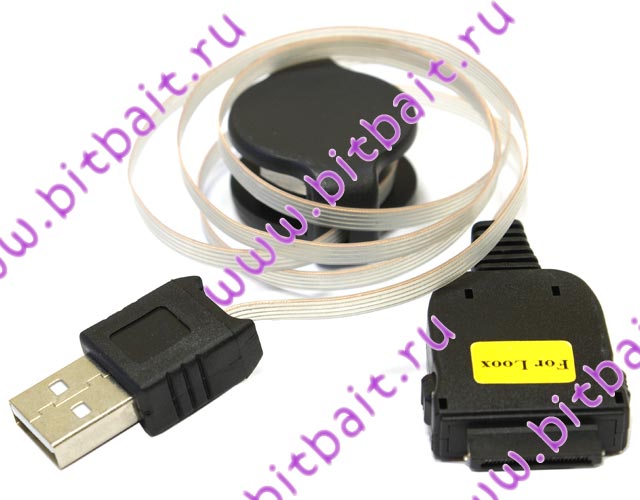 Кабель синхронизации зарядный F-S LOOX 600, 420, 720, 718, n500, n520, n560, c550 USB iPDA на катушке Картинка № 2