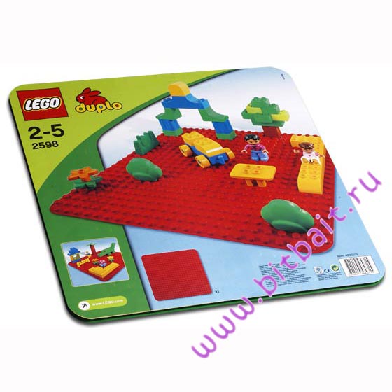 Lego 2598 Большая красная строительная пластина Картинка № 2