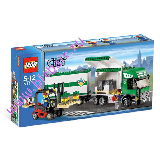 Lego 7733 Грузовой тягач и автопогрузчик Картинка № 5