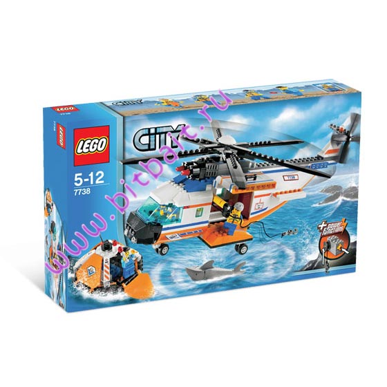 Lego 7738 Вертолет береговой охраны и спасательный плот Картинка № 5