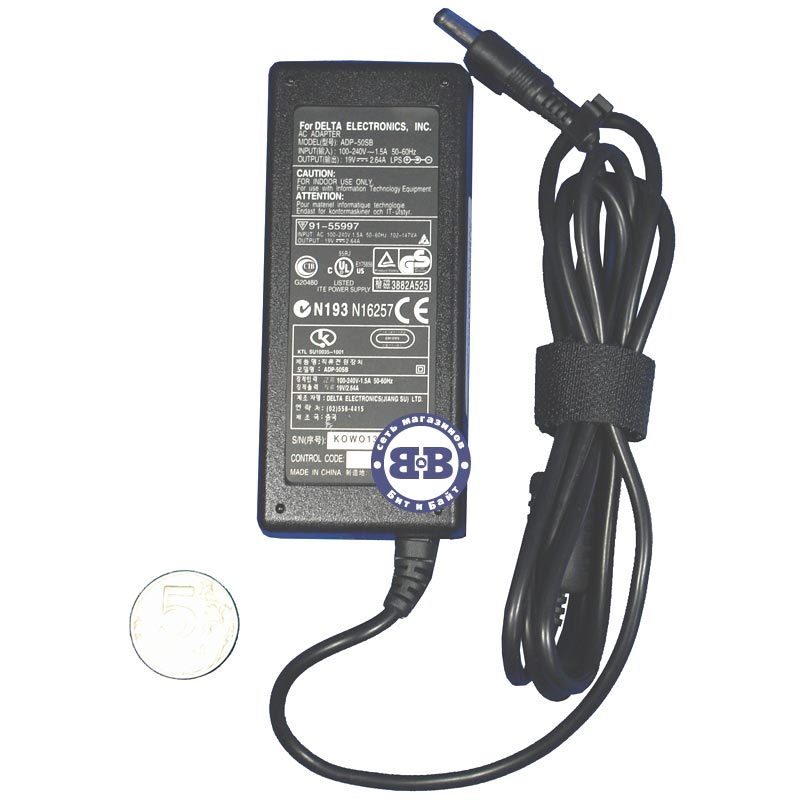 Зарядное устройство #1602001, блок питания для ноутбуков ASUS AC Adapter 19V/2.64A Картинка № 1