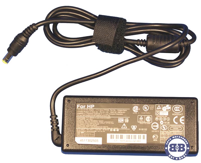 Зарядное устройство #1610001, блок питания для ноутбуков HP/Compaq AC Adapter 18.5V/1.1A Картинка № 1