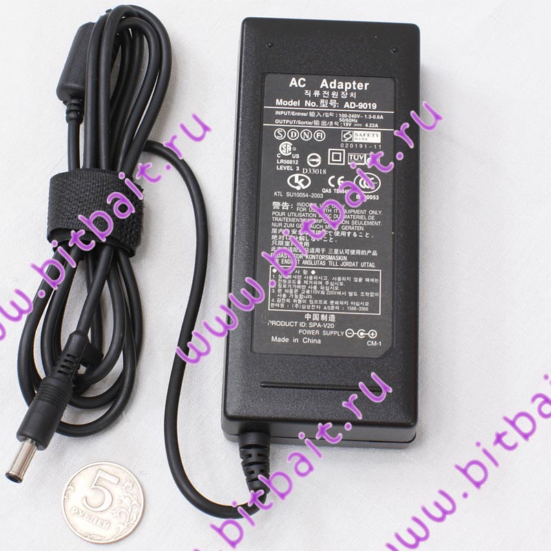 Зарядное устройство #1617006, блок питания для ноутбуков Samsung AC Adapter 19V/4.22A Картинка № 1