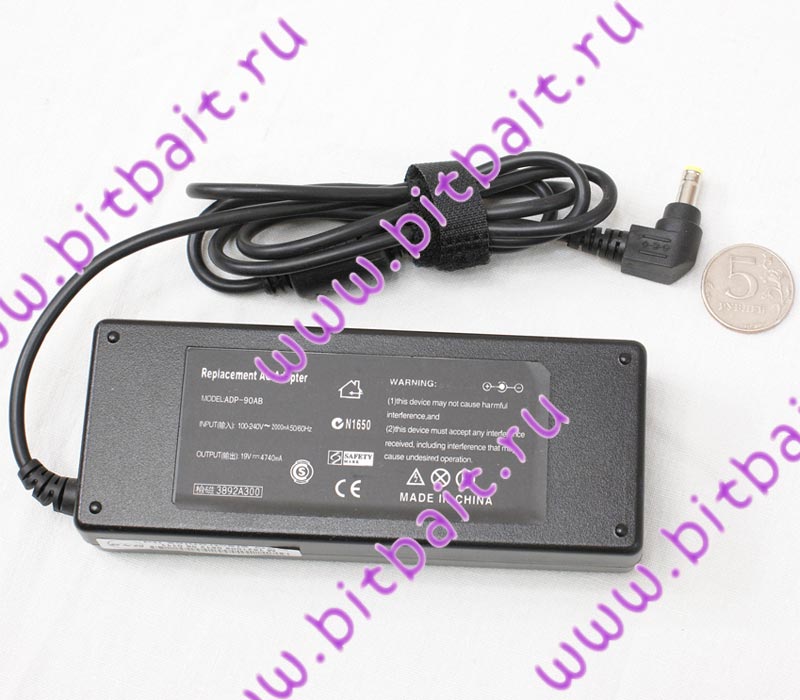 Зарядное устройство #1621008, блок питания для ноутбуков Toshiba AC Adapter 19V/4.74A Картинка № 1