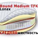Круглый матрас средней жёсткости Lonax Round Medium TFK диаметр 2100 мм.