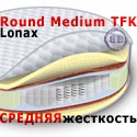 Круглый матрас средней жёсткости Lonax Round Medium TFK диаметр 2200 мм.