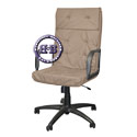 Директорское кресло Маклер 1П эко-кожа, цвет бежевый, высокая спинка