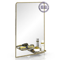 Картинки Зеркало с двумя полочками 123Д золото в интернет-магазине Бит и Байт