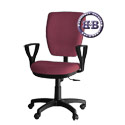 Кресло для работы за компьютером Ультра ткань 2А, цвет бордовый, подлокотники Гольф