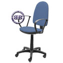 Кресло компьютерное Престиж ткань 1А, цвет голубой