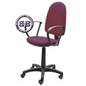 Кресло компьютерное Престиж ткань 2А, цвет бордовый