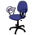 Кресло тканевое компьютерное Фактор-30 ткань В12, цвет сине-чёрный