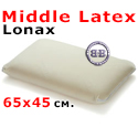 Ортопедическая подушка эргономичной формы Lonax Middle Latex, 65х45х14 см.
