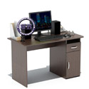 Картинки Письменный стол с тумбой СПМ-03 цвет дуб венге в интернет-магазине Бит и Байт