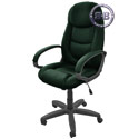 Кресло Электра 1П (КЛ2005) кожа люкс, цвет 2005 зелёный