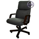 Кресло Надир 1Д (Н4 Д501) эко-кожа, цвет чёрный, высокая спинка
