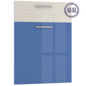 Кухонный фасад Жанна стол Моби 500 1 ящик 1 дверь голубой металл/шагрень платина распродажа фасадов на 500