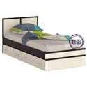 Картинки Кровать с ящиками Сакура 900 цвет венге/дуб лоредо в интернет-магазине Бит и Байт
