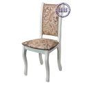 Стул с мягкой спинкой Мебель--24 Гольф-7 цвет слоновая кость обивка ткань лалик персик