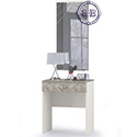Картинки Столик туалетный с зеркалом Амели Моби цвет шёлковый камень/бетон чикаго беж в интернет-магазине Бит и Байт