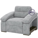 Кресло для отдыха Рокси ткань 40431 энерджи грей 18 серебристый серый