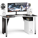 Игровой компьютерный стол С-МД-СК2-1400-750 цвет венге/кромка белая