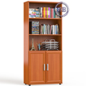 Шкаф для книг без стекла С-МД-2-02 цвет вишня