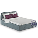Кровать интерьерная Илона 1400 с подъёмным основанием ткань Ролан 3064/4 рогожка