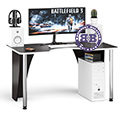 Игровой компьютерный стол С-МД-СК2-1360-750 цвет венге/кромка белая
