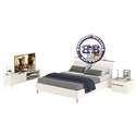 Набор мебели для спальни с кроватью Муссон 11.41 с ортопедическим основанием цвет белый/дуб эндгрейн элегантный
