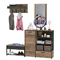 Набор мебели для прихожей Трувор с зеркалом и вешалкой цвет дуб гранж песочный/интра
