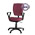 Кресло для работы за компьютером Ультра ткань 2А, цвет бордовый, подлокотники Гольф