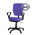 Кресло для работы за компьютером Ультра ткань В10, цвет синий, подлокотники Гольф