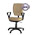 Кресло для работы за компьютером Ультра ткань В39, цвет бежевый, подлокотники Гольф