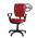 Кресло для работы за компьютером Ультра ткань В9, цвет красно-чёрный, подлокотники Гольф