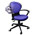 Кресло для работы и дома Вальтер П ткань В10, цвет синий