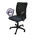 Кресло с сетчатой спинкой Капри ткань JP 15-2, цвет чёрный