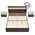 Кровать Румба 1600 с основанием и тумбочками цвет дуб сонома/венге