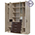 Шкаф 4-х дверный с ящиками Румба 4-4817 цвет дуб сонома/венге