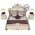 Двуспальная кровать Грация 1600 мягкое изголовье с двумя тумбами цвет слоновая кость