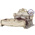 Кровать Грация 1800 мягкое изголовье с двумя тумбочами цвет слоновая кость