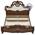 Двуспальная кровать 1800 с мягким изголовьем Грация цвет орех тайский