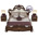 Кровать Грация 1800 мягкое изголовье с двумя тумбочами цвет орех тайский