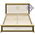 Кровать 1600 Версаль СВ-03Ш цвет слоновая кость спальное место 1600х2000 мм.
