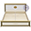 Кровать двуспальная 1800 Версаль мягкое изголовье цвет слоновая кость