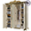 Шкаф 4-х дверный с короной Версаль СВ-01К цвет слоновая кость